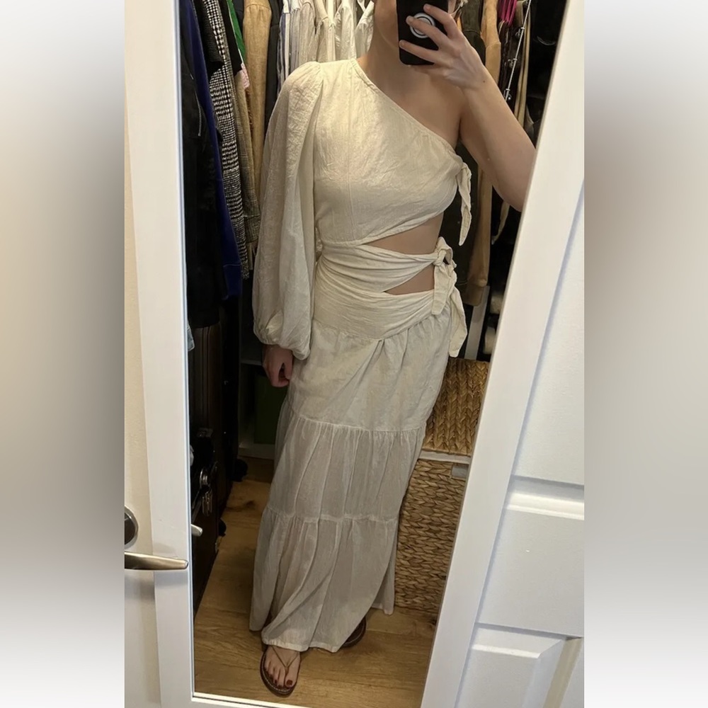 NWOT Jen's Pirate Booty Graffiti Bridge Maxi Dress - Picture 4 of 6
